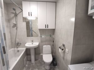 Меблі в санвузол з ДСП білого кольору