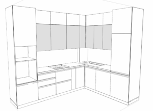 a1579k_look1 Ескіз кухні А1579к, файли для виробнитва якої на Віярі доступні для скачування