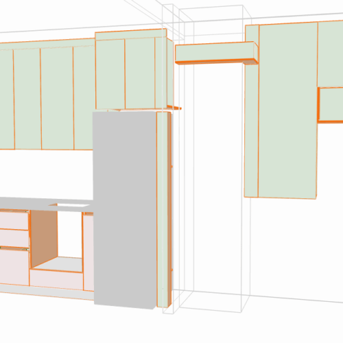 a1588k_look_color Схема кухні з зоною котла і газового лічильника